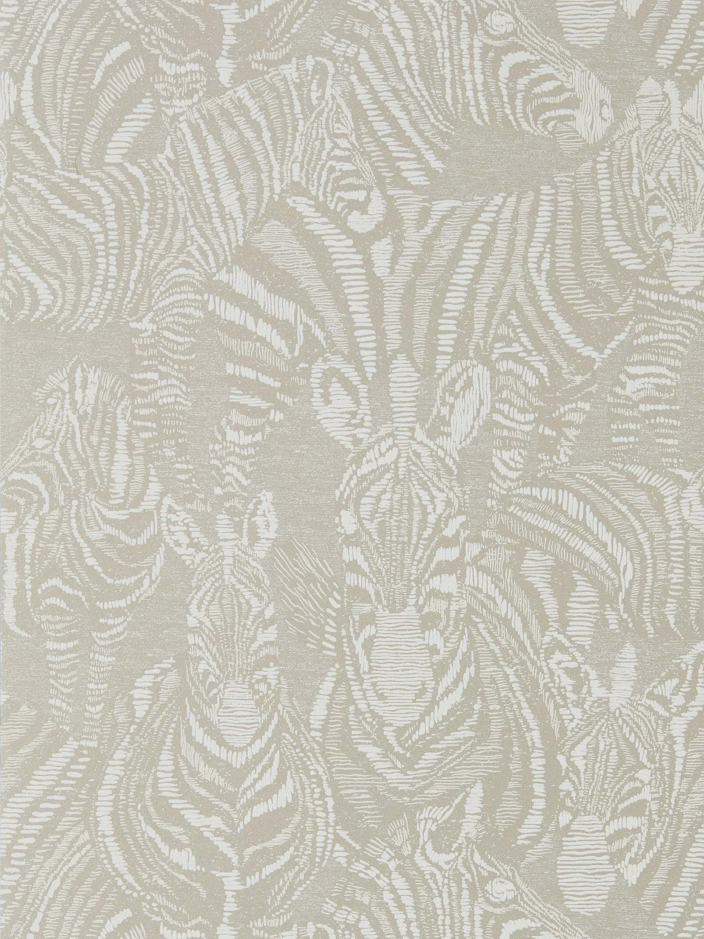 Harlequin Nirmala wallpaper featuring a zebra pattern, UK version