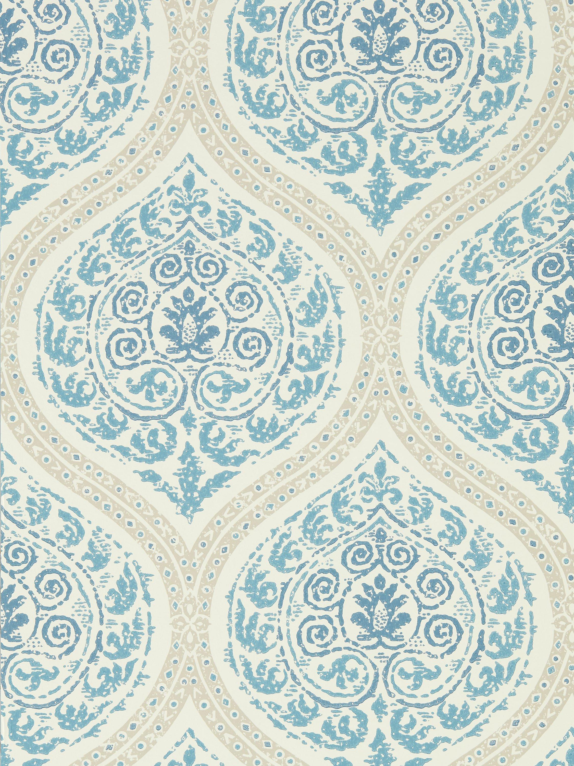 Sanderson Madurai Wallpaper Mirror Trellis 10m (British brand)
