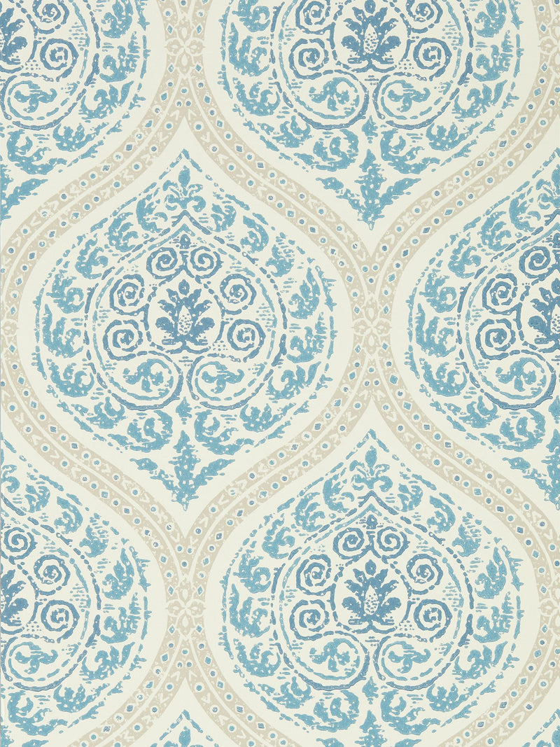 Sanderson Madurai Wallpaper Mirror Trellis 10m (British brand)