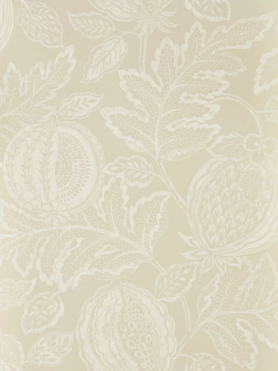 Cantaloupe-Muster Tapete mit handbedrucktem Textur-Effekt und metallischem Schimmer