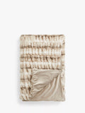 John Lewis Ruched Throw Chinchila faux fur, UK version