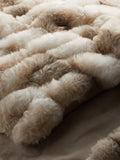 John Lewis Ruched Throw Chinchila faux fur, UK version