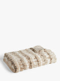 John Lewis Ruched Throw Chinchila faux fur, UK version