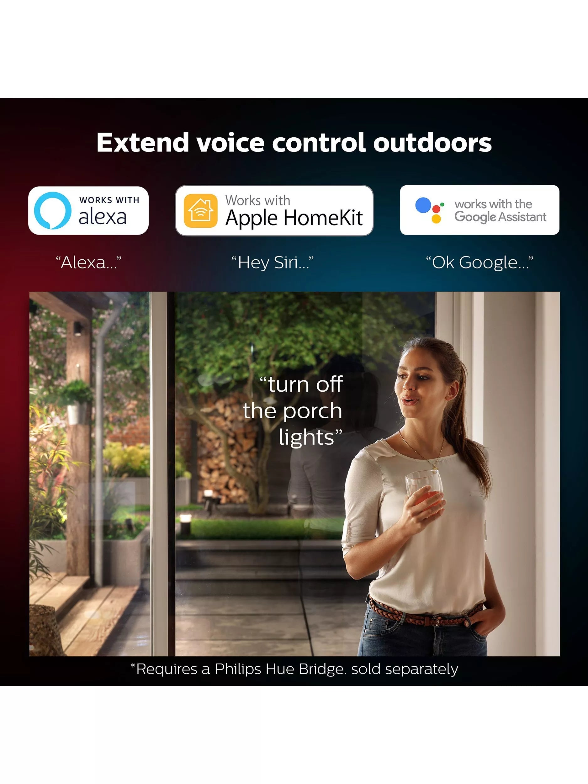 Philips Hue Appear outdoor wall light, UK version