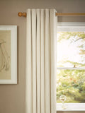 John Lewis Chenille Blackout Thermal Lined Eyelet Curtain Pair 137cm Drop