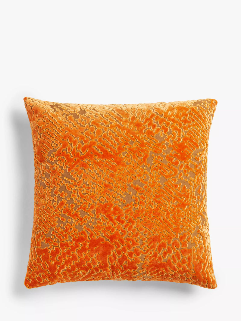 John Lewis High Low Velvet Cushion 50 x 50cm