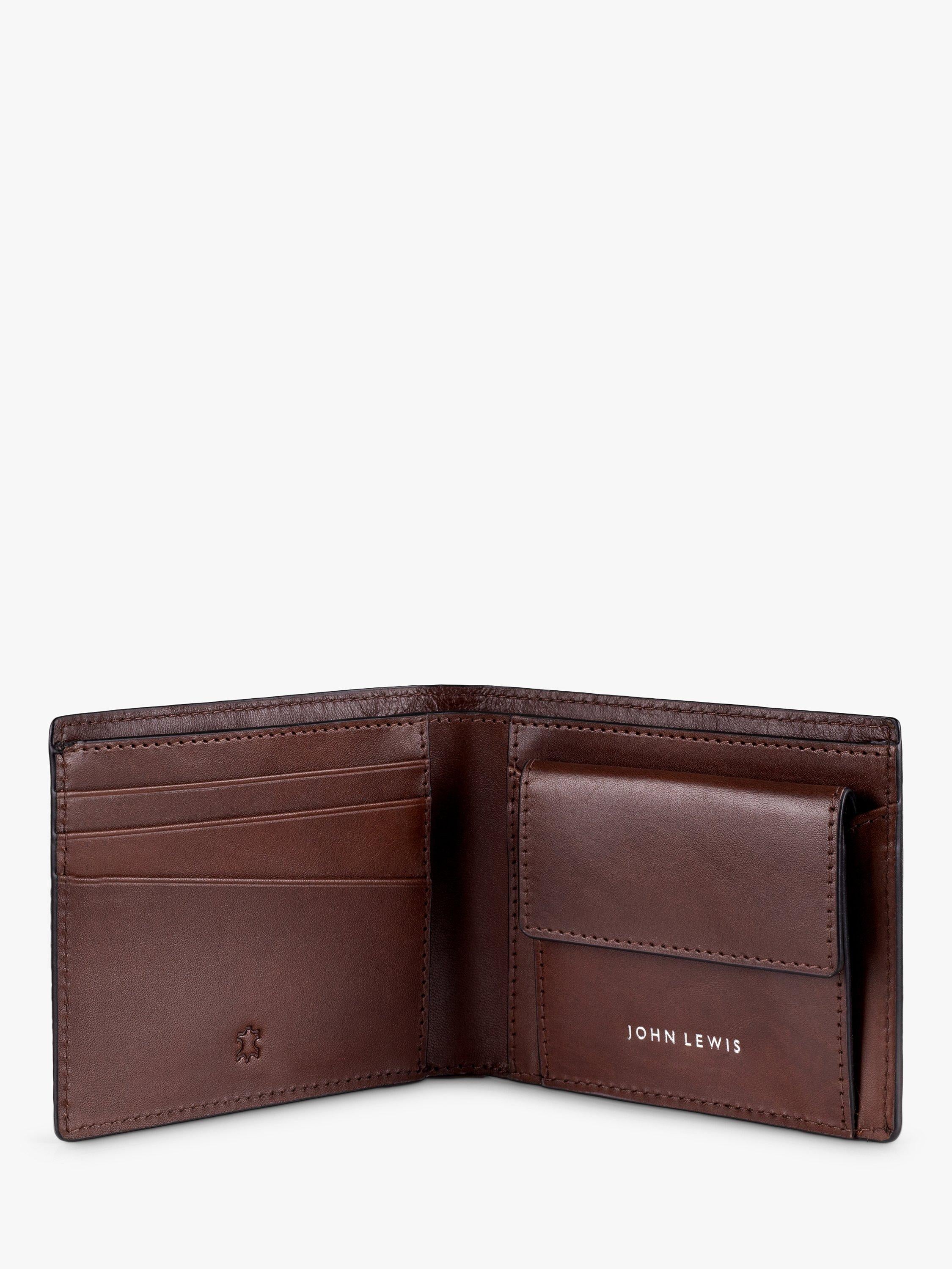 John Lewis vegetable tanned leather bifold wallet, UK version