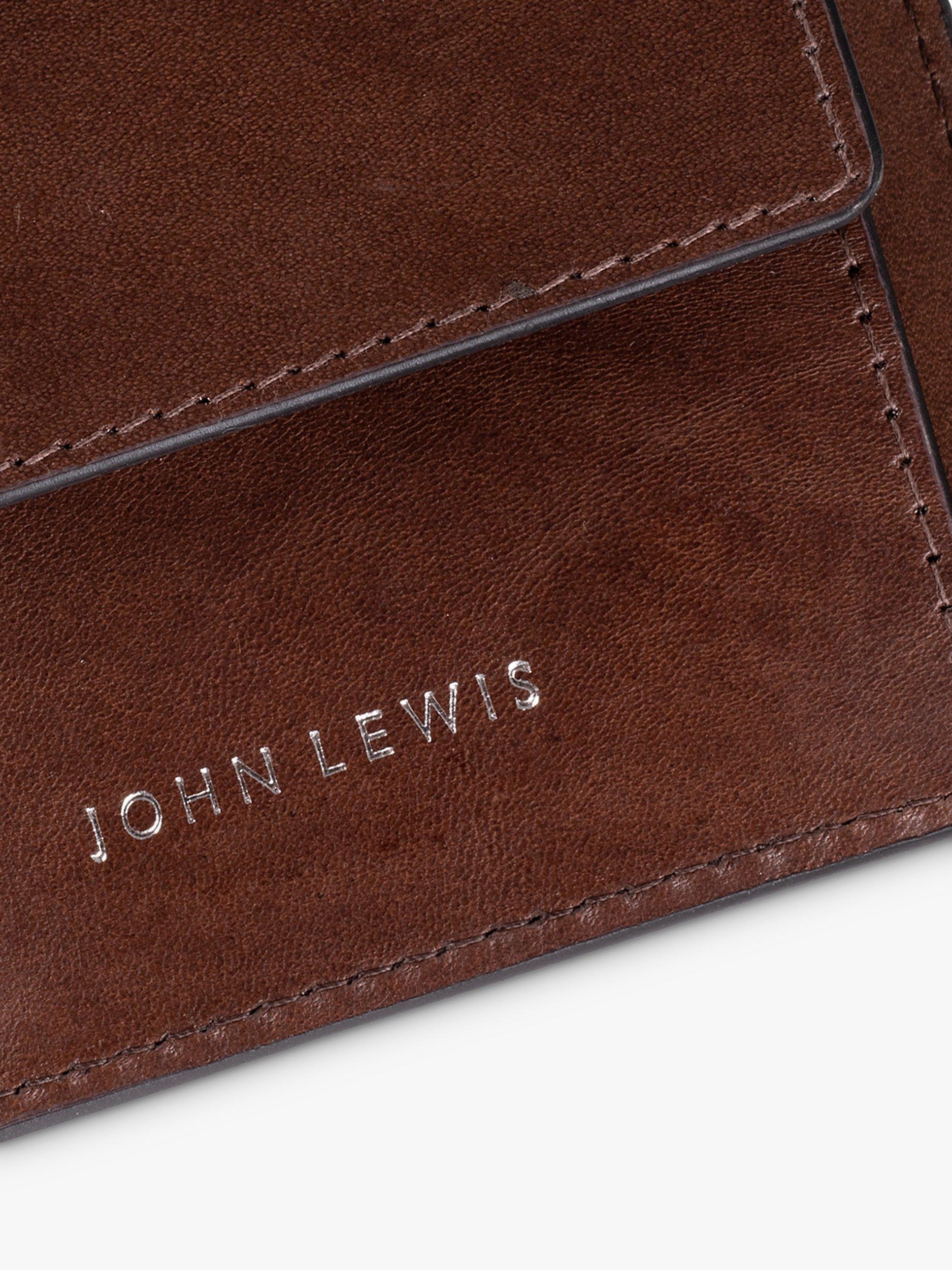 John Lewis vegetable tanned leather bifold wallet, UK version