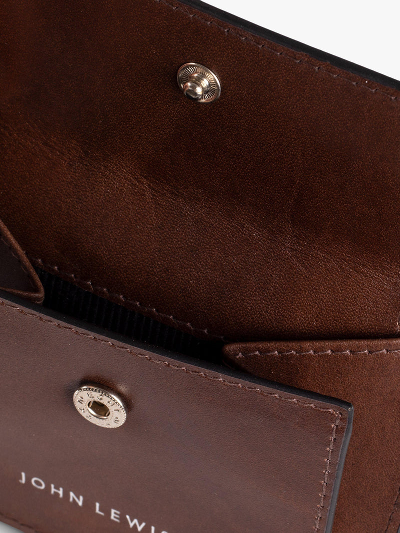 John Lewis vegetable tanned leather bifold wallet, UK version