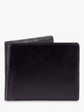 John Lewis Vegetable Tanned Leather Bifold Wallet - Black