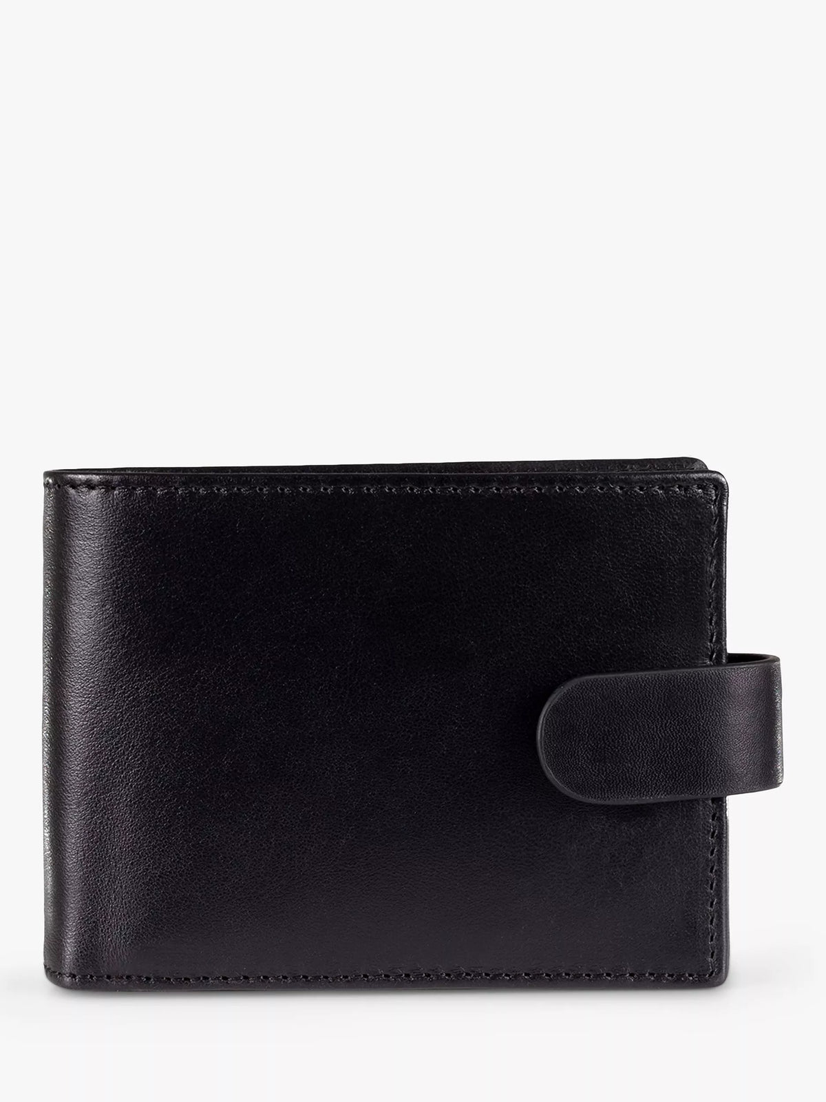 John Lewis Vegetable Tanned Leather Card Coin Flip Wallet - Brown