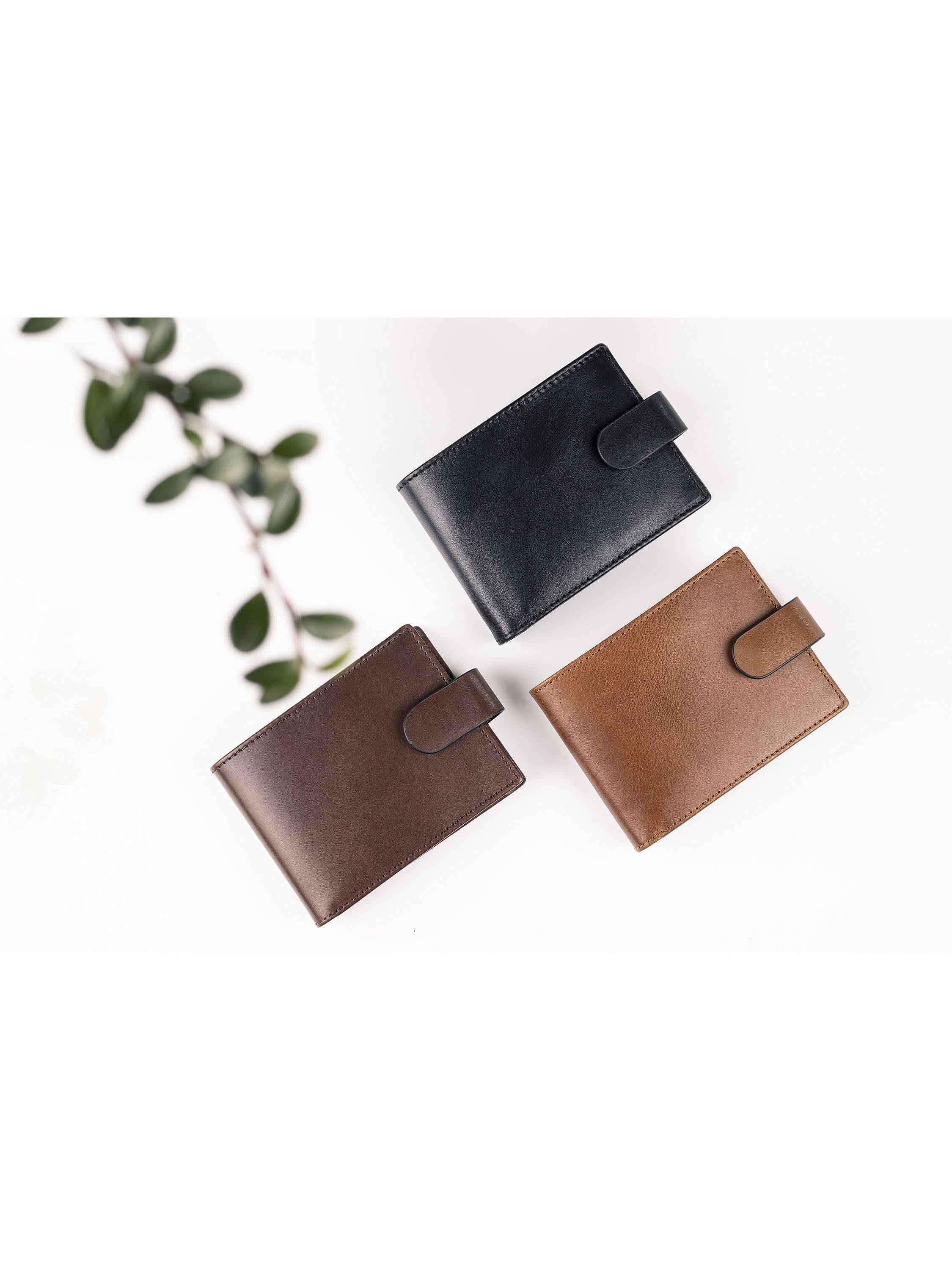 John Lewis vegetable tanned leather wallet bifold, UK version