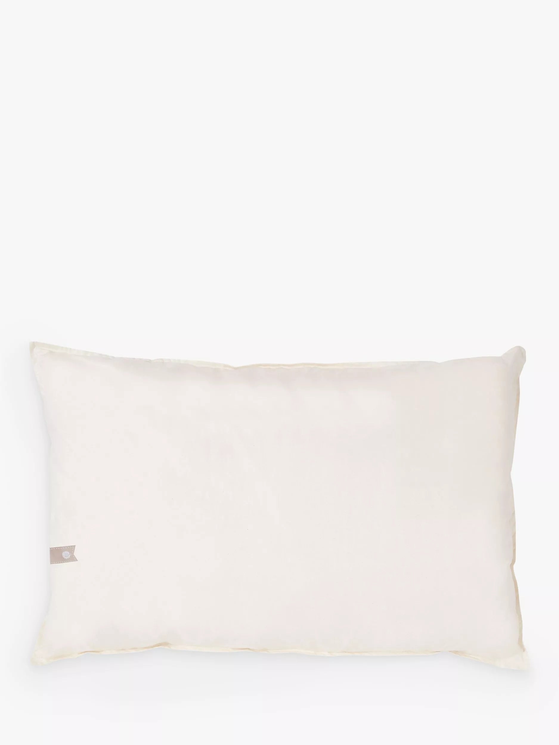 The Little Green Sheep organic wool cotbed pillow, UK version