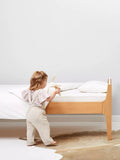 The Little Green Sheep organic wool cotbed pillow, UK version