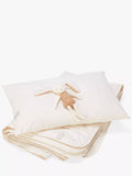 The Little Green Sheep organic wool cotbed pillow, UK version