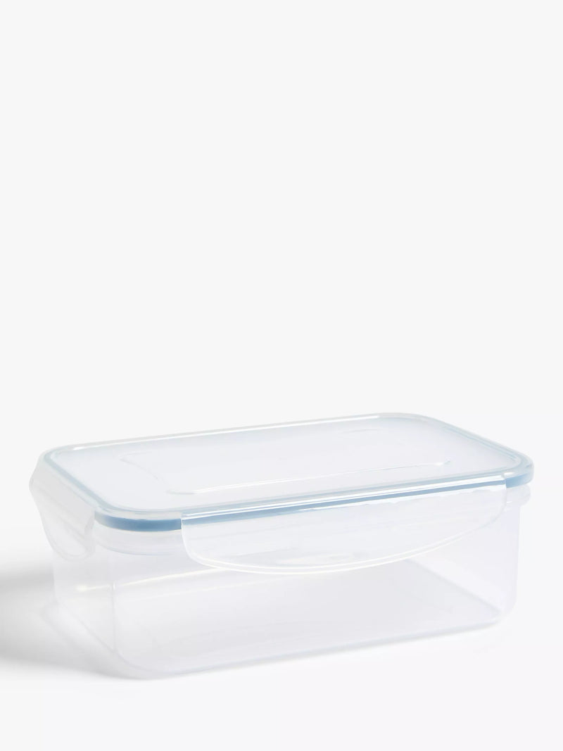 John Lewis plastic storage containers 1L clear, UK version