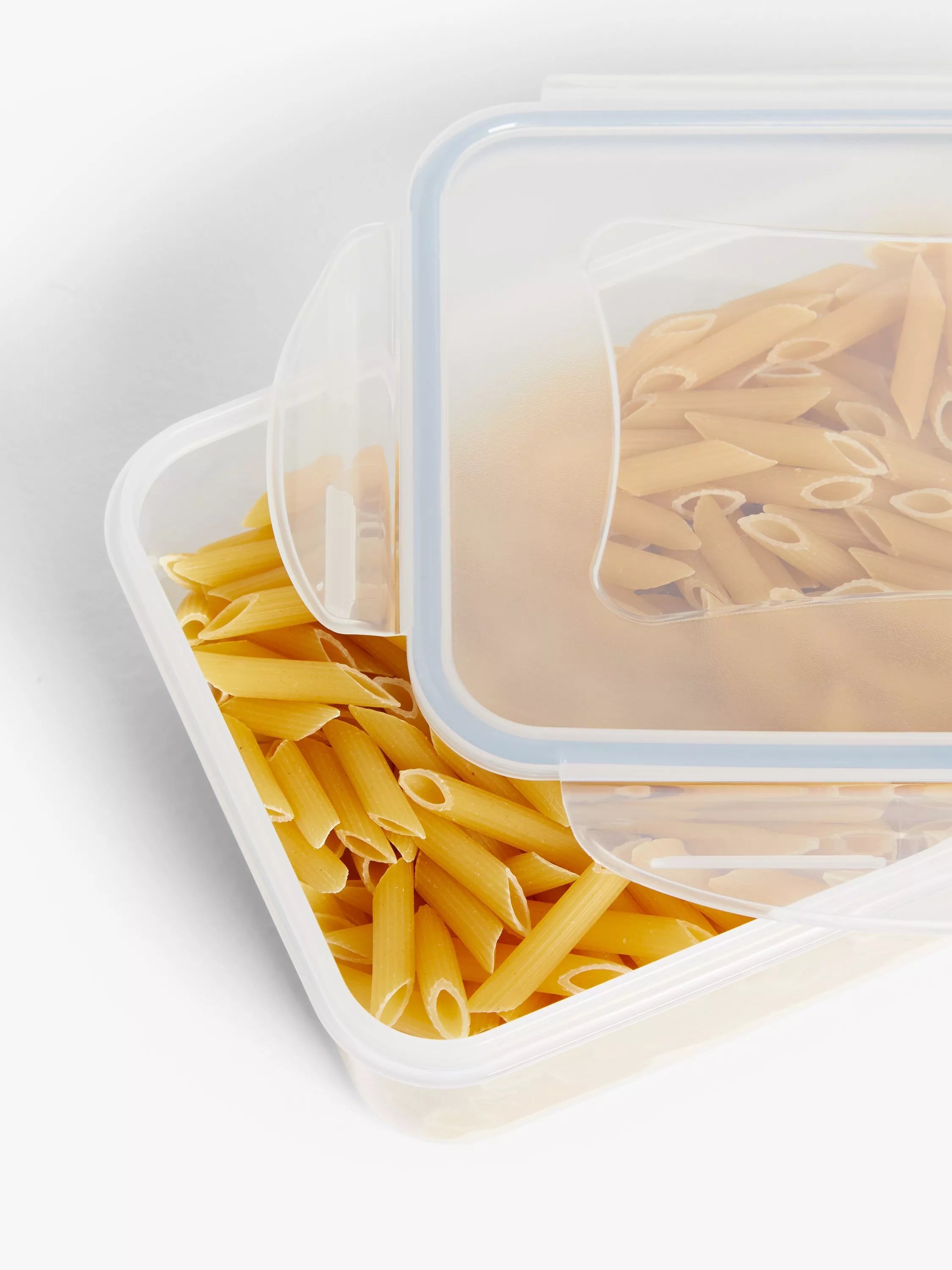 John Lewis nesting plastic storage containers set of 5 clear (British brand)