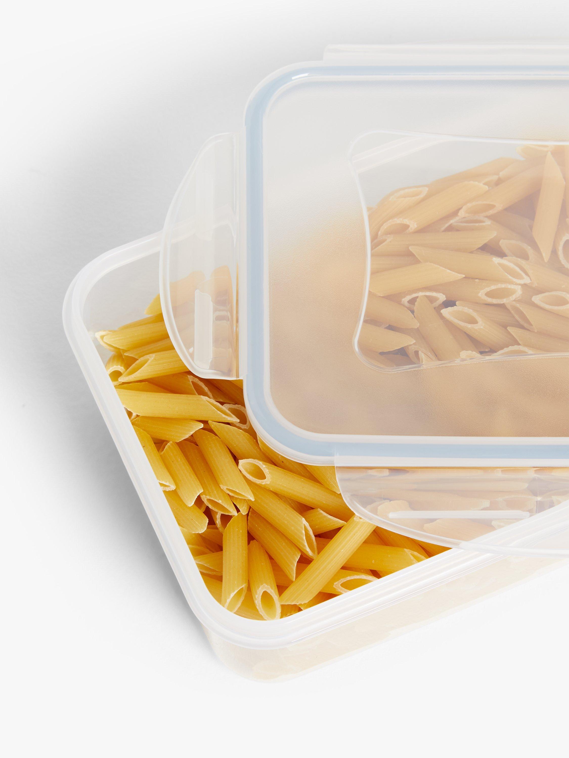 John Lewis nesting plastic storage containers set of 5 clear (British brand)
