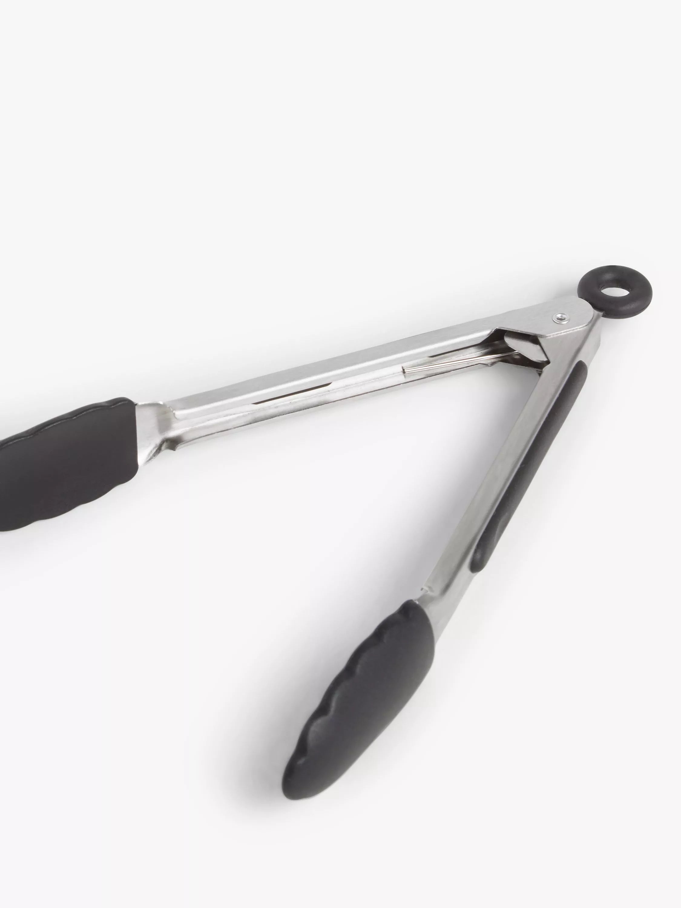 John Lewis stainless steel silicone head tongs 7, UK version