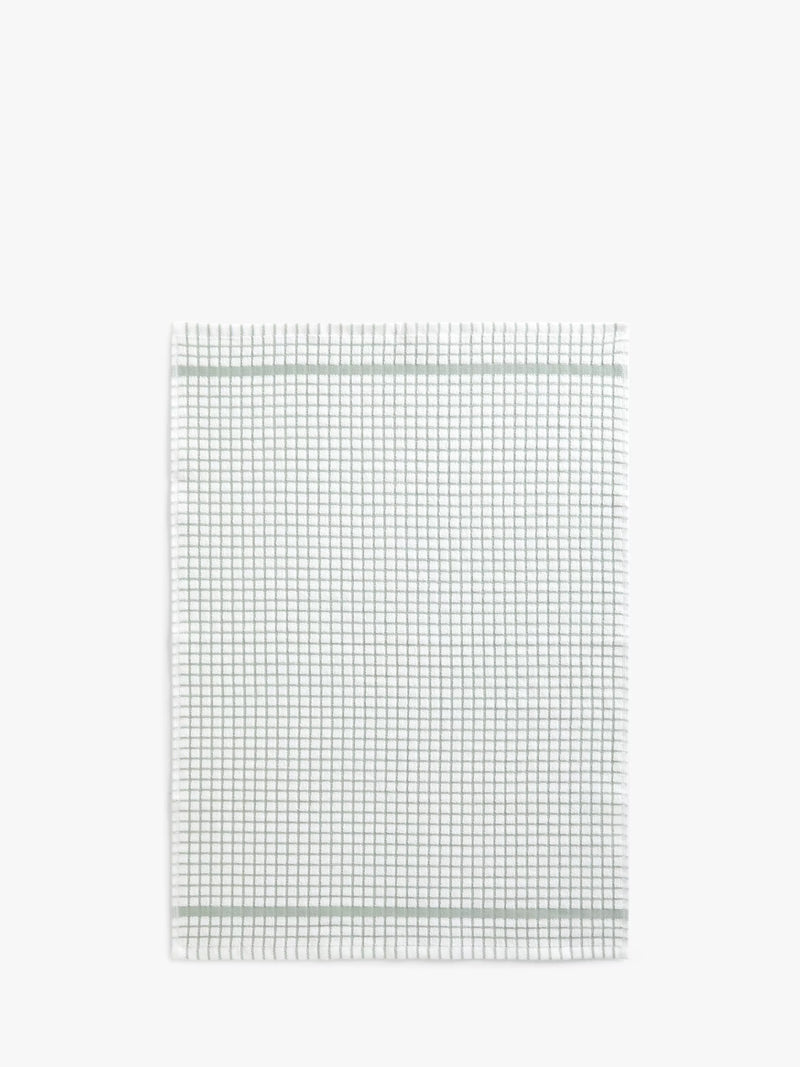 John Lewis Check Terry Cotton Tea Towel