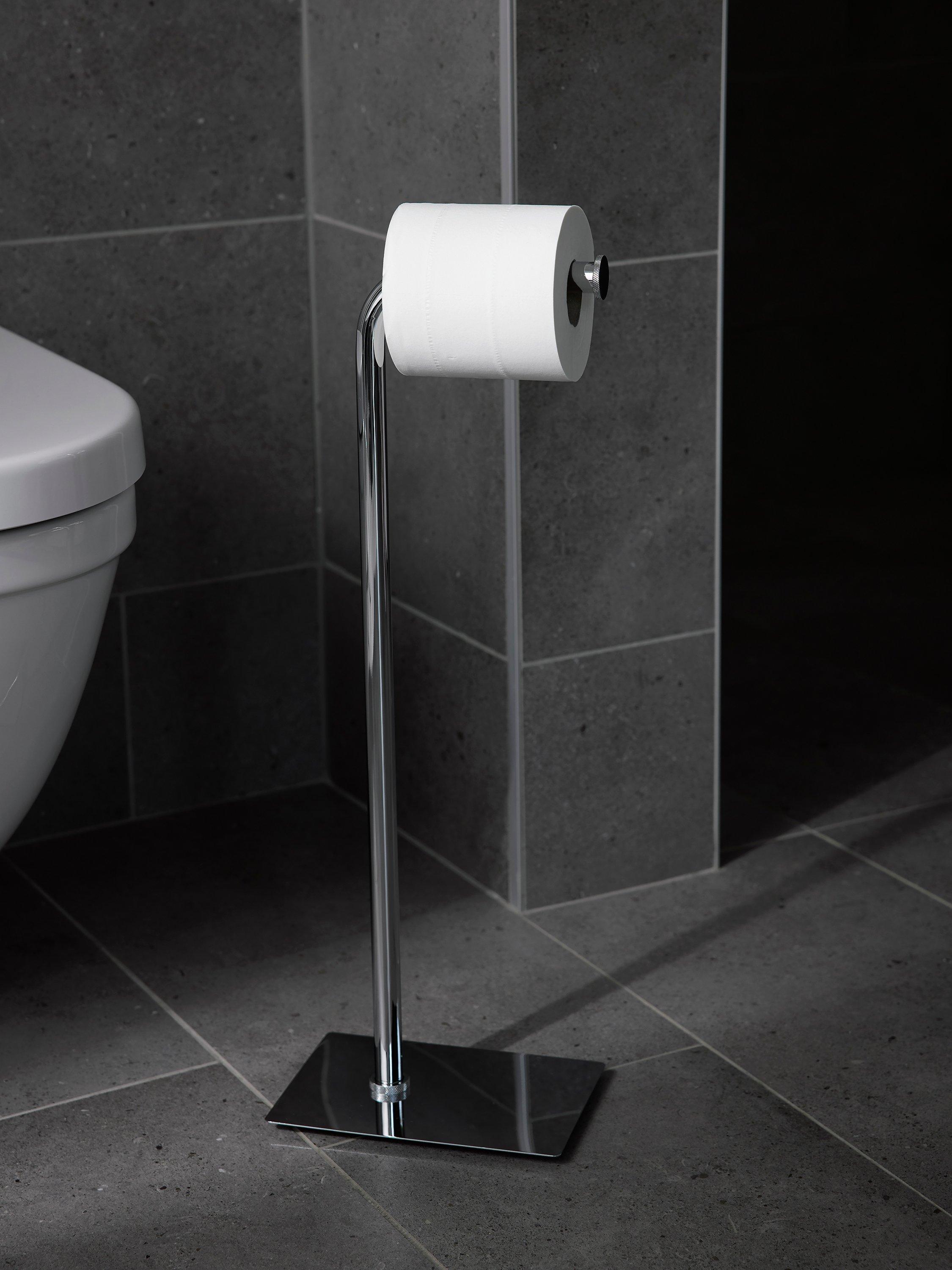 John Lewis Lux toilet roll holder in stainless steel - British product