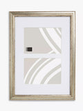 John Lewis Double Photo Ribbed Frame & Mount, 5 x 7" (13 x 18cm), Champagne