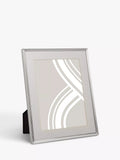 John Lewis Ribbed Daya Photo Frame, Silver