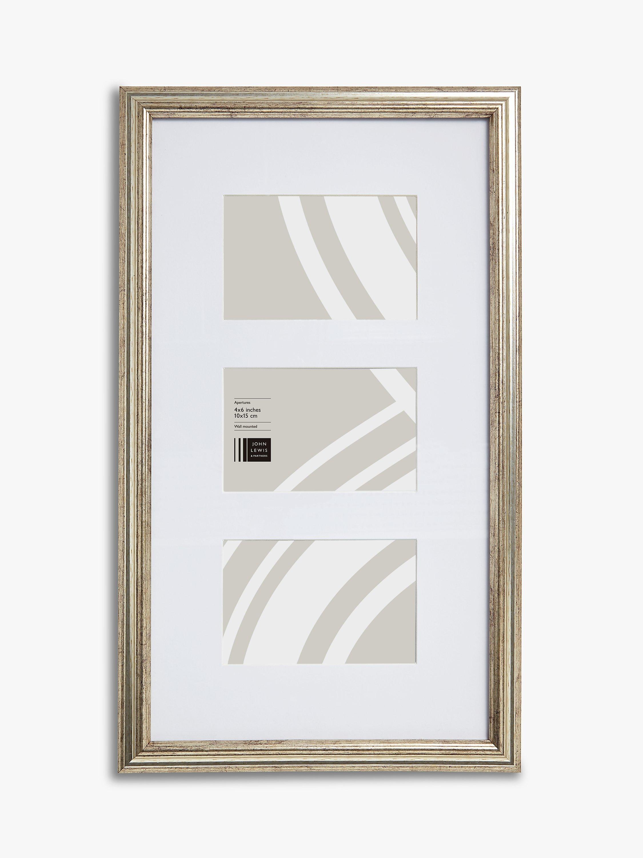 John Lewis photo frame in Champagne for three 4x6 photos, UK version