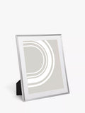 John Lewis Ribbed Daya Photo Frame, Silver