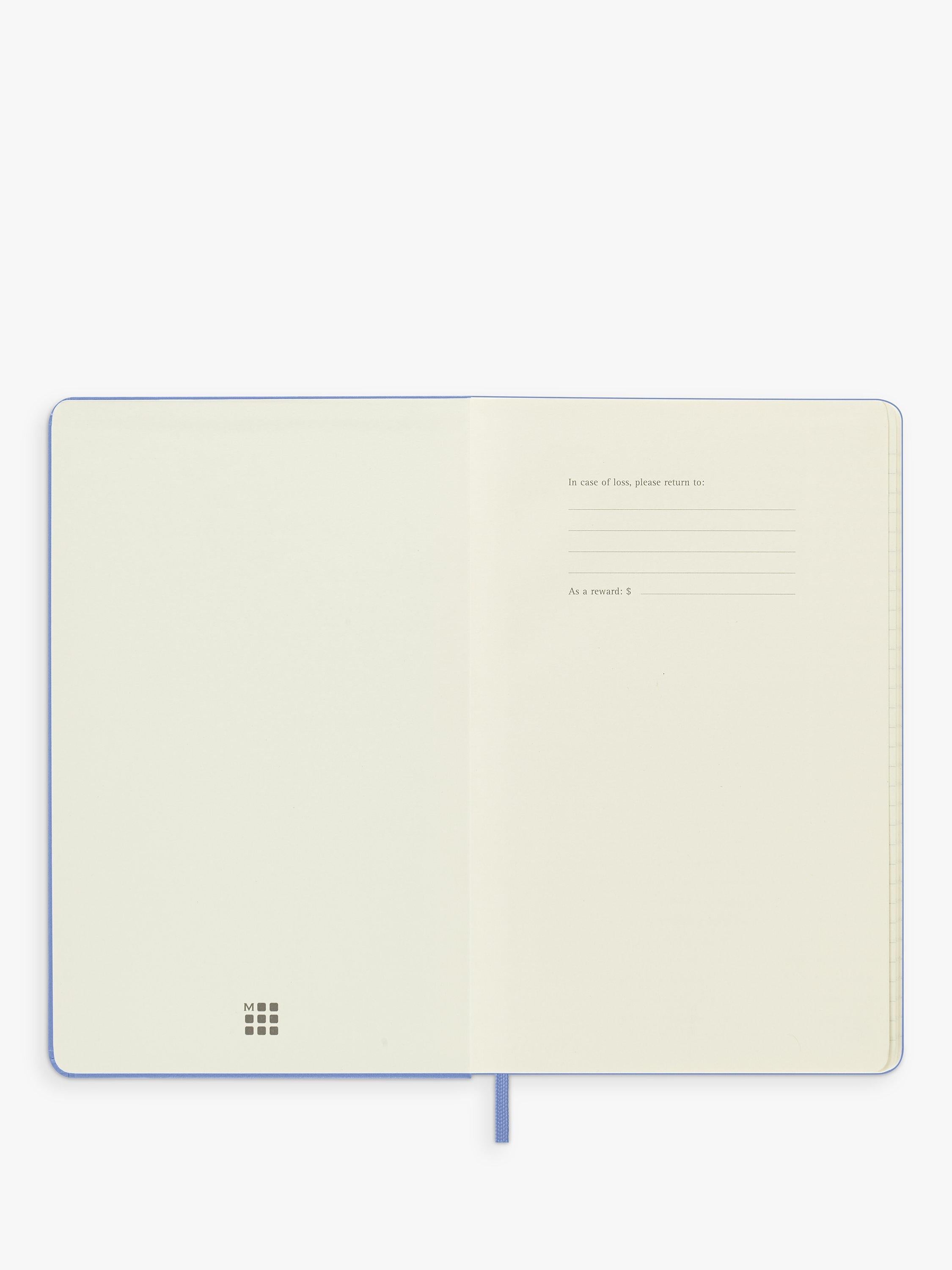 Moleskine hard cover ruled notebook large, imported from the UK