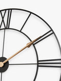John Lewis skeleton wall clock with Roman numerals 80cm, imported from the UK