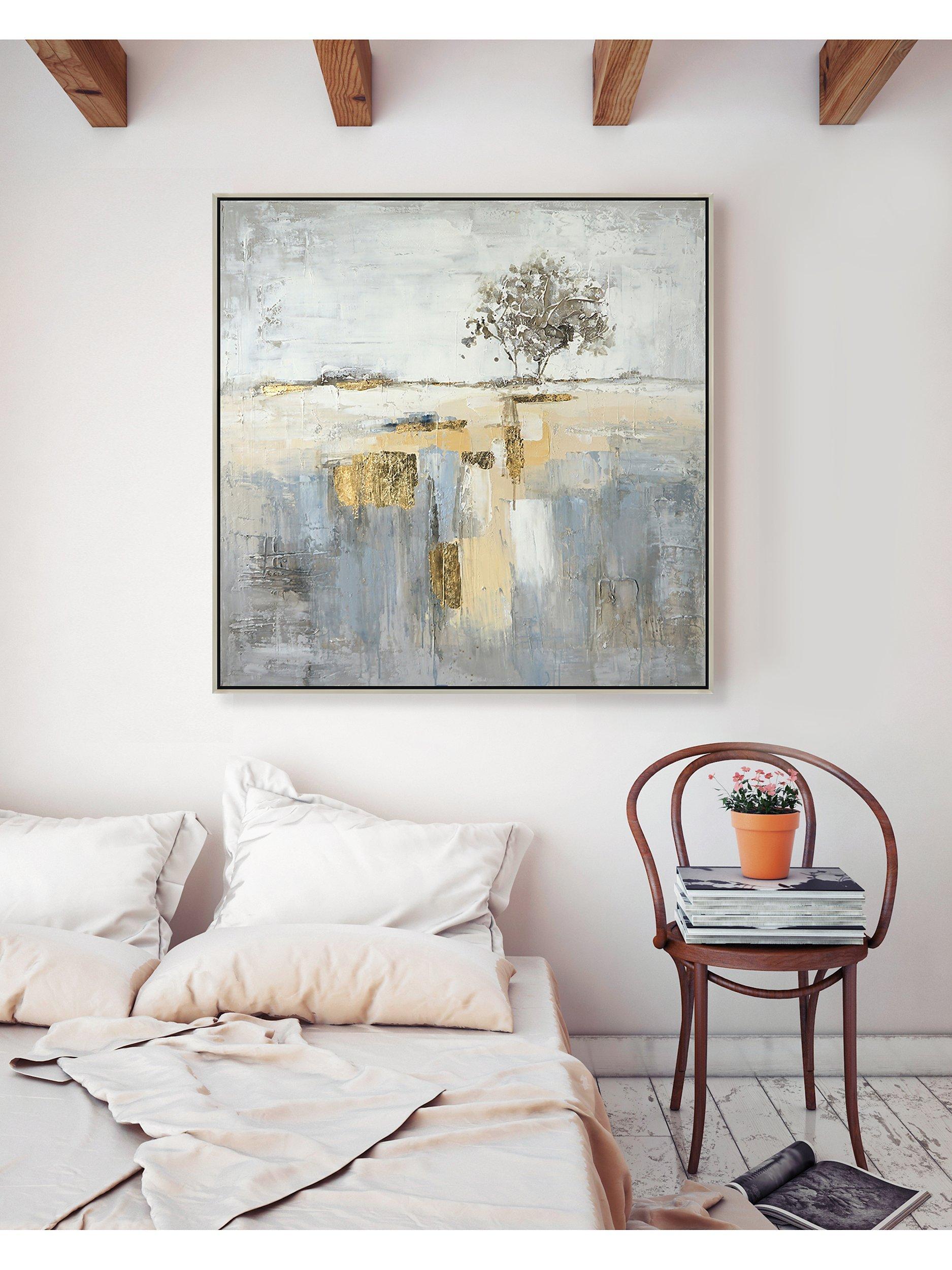 John Lewis hand painted abstract tree canvas 70x70cm, UK version