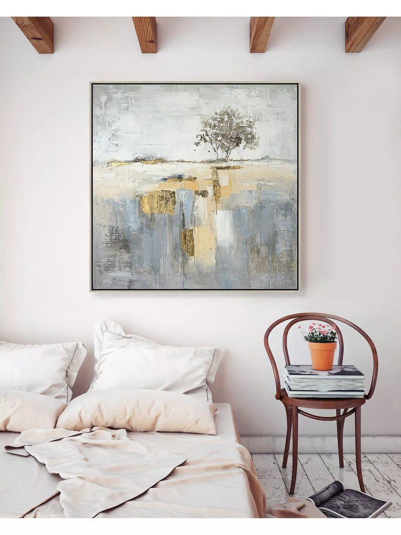 John Lewis hand painted abstract tree canvas 70x70cm, UK version
