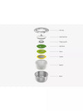 Joseph Joseph salad spinner and preparation set Clear/Green 4 Piece, UK version