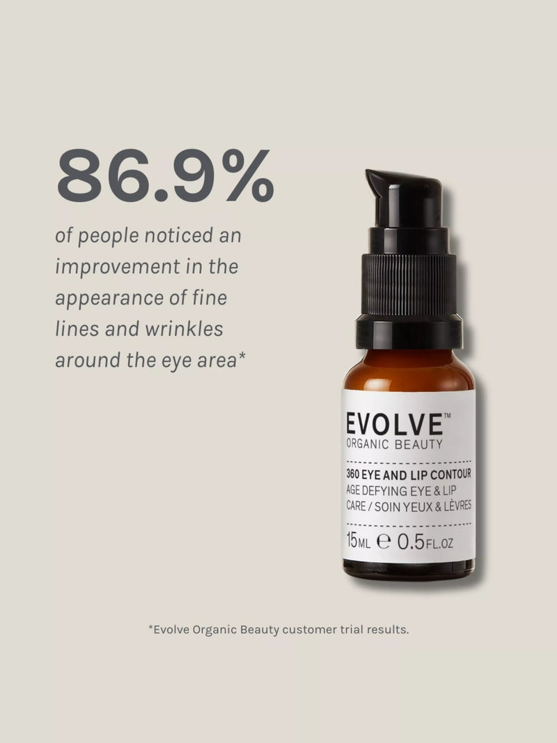 Evolve Organic Beauty 360 eye and lip contour cream 15ml - British product