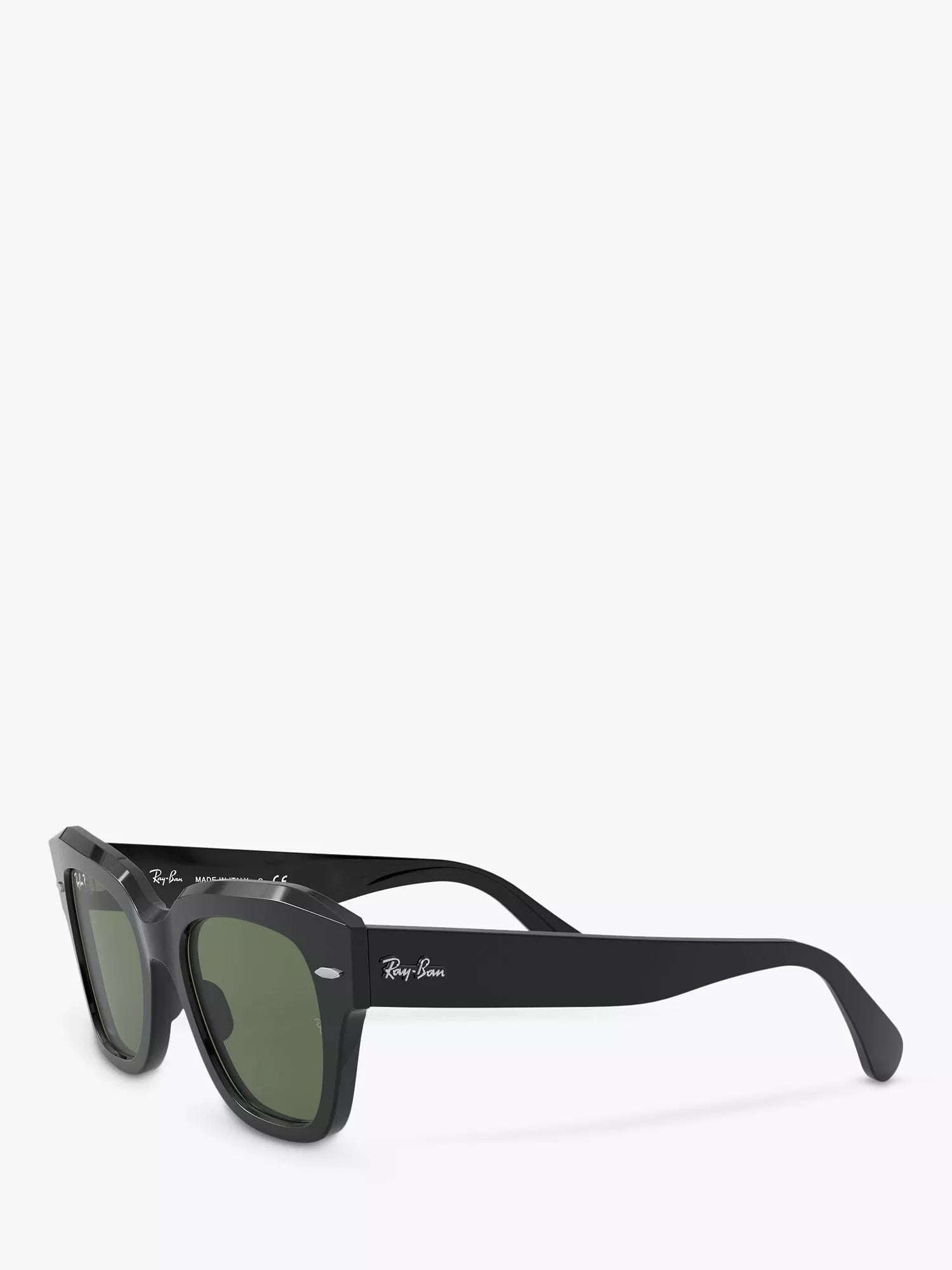 Ray-Ban RB2186 polarised square sunglasses black (British brand)