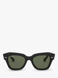 Ray-Ban RB2186 polarised square sunglasses black (British brand)
