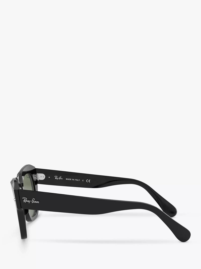 Ray-Ban RB2186 polarised square sunglasses black (British brand)