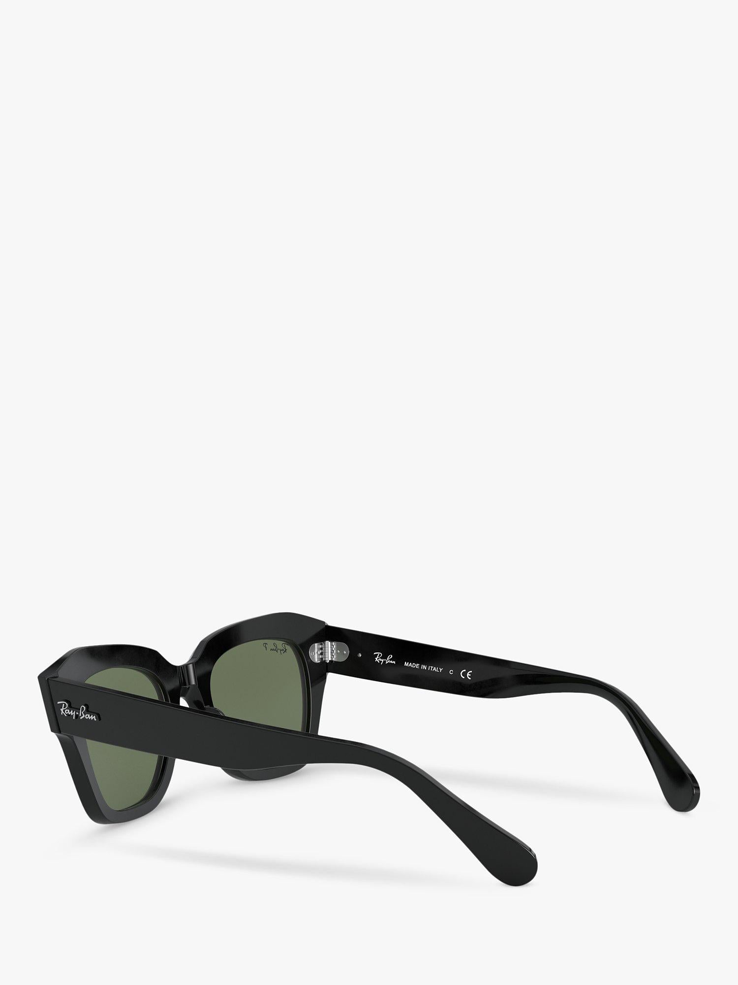 Ray-Ban RB2186 polarised square sunglasses black (British brand)