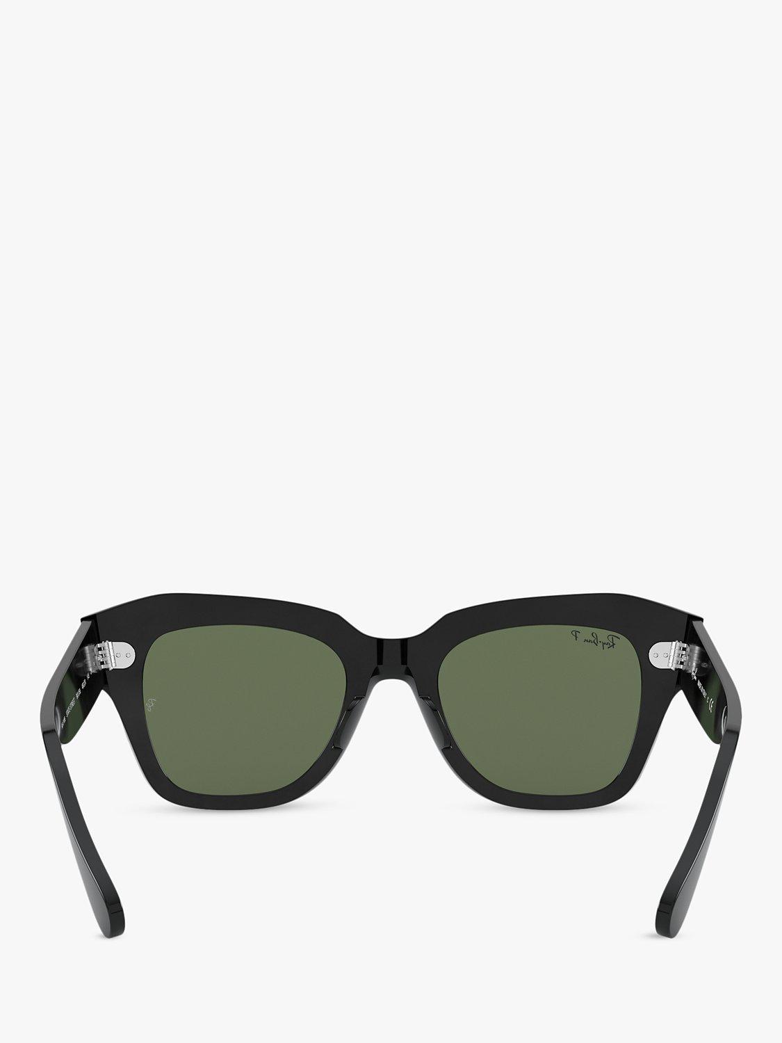 Ray-Ban RB2186 polarised square sunglasses black (British brand)