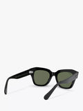 Ray-Ban RB2186 polarised square sunglasses black (British brand)