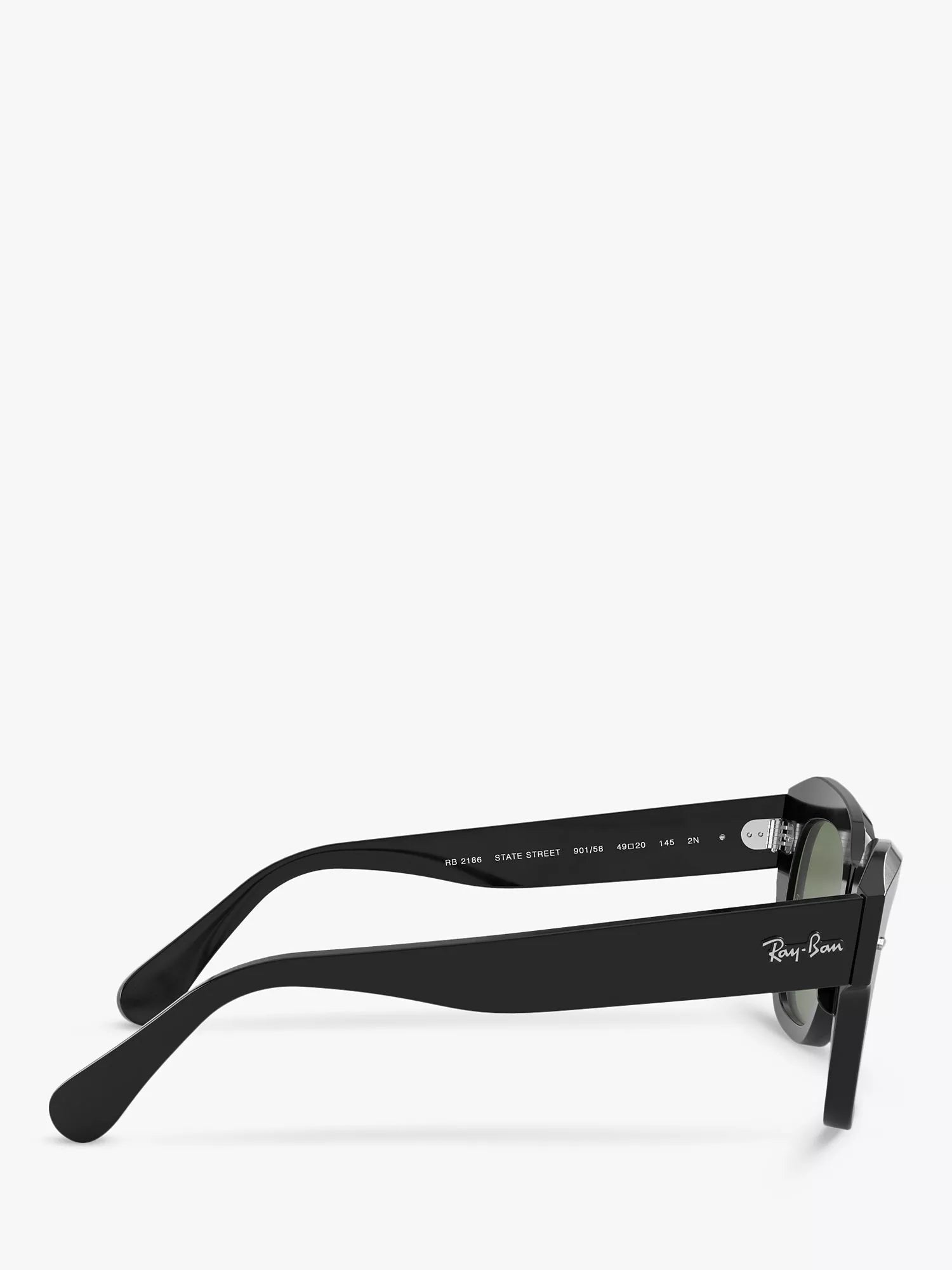 Ray-Ban RB2186 polarised square sunglasses black (British brand)