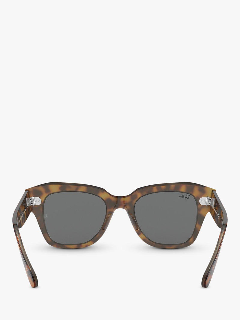 Ray-Ban RB2186 square tortoise shell sunglasses 49mm - British product