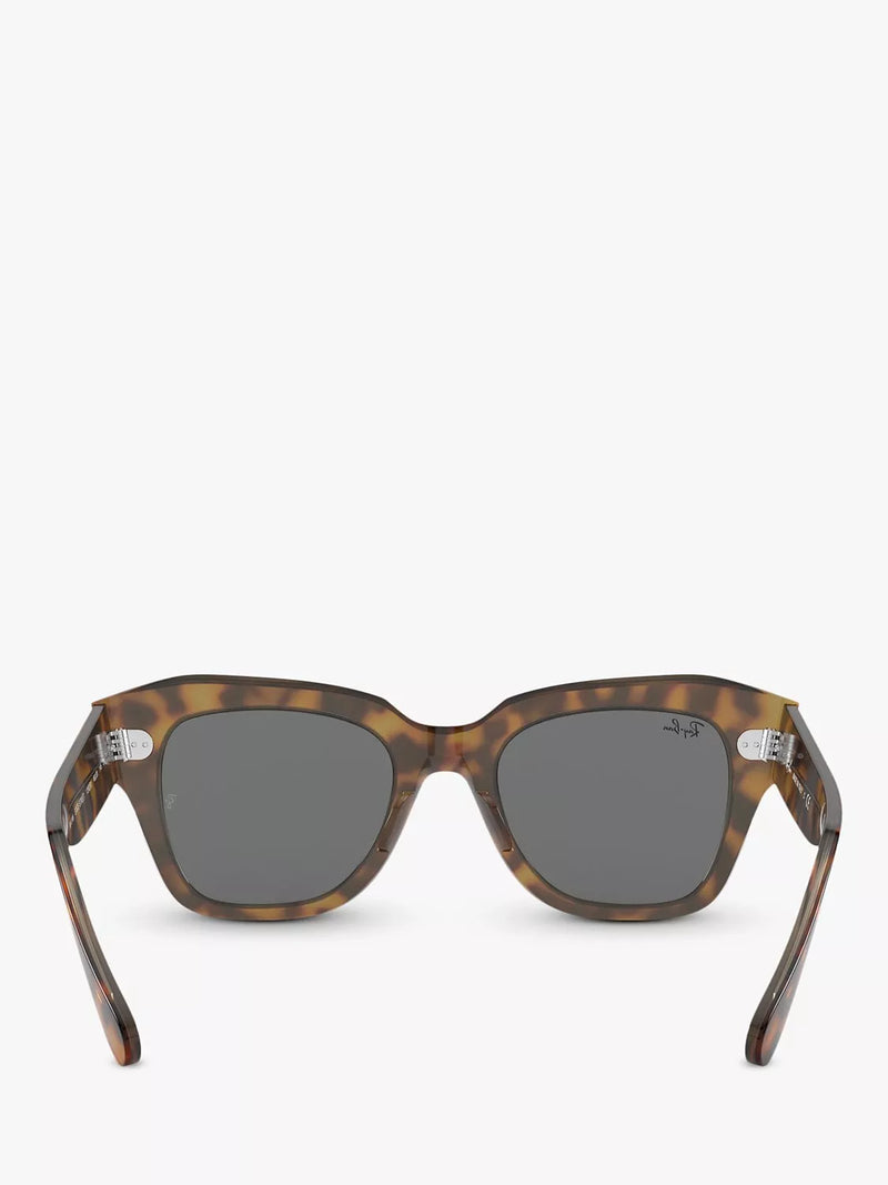 Ray-Ban RB2186 square tortoise shell sunglasses 49mm - British product