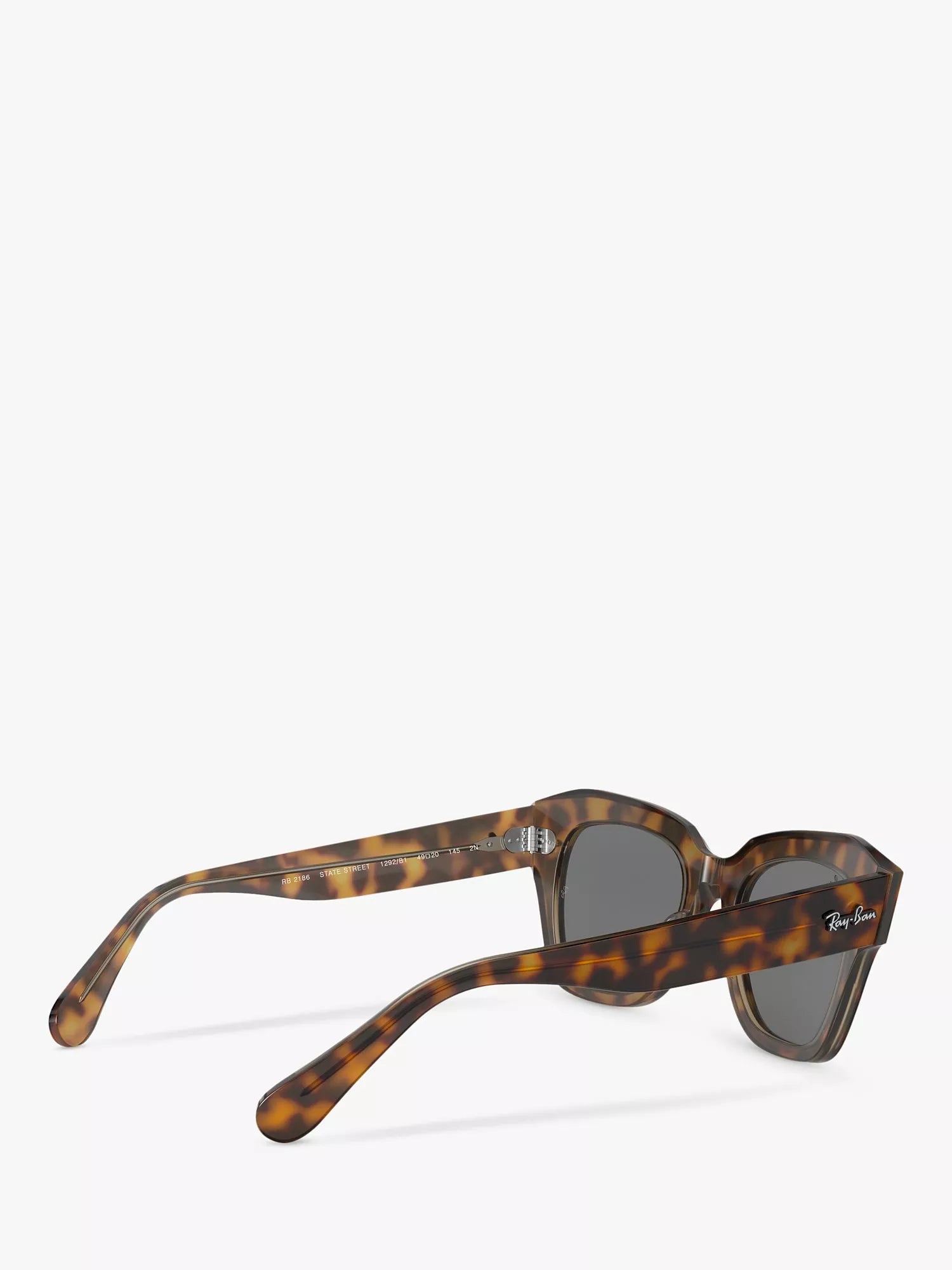 Ray-Ban RB2186 square tortoise shell sunglasses 49mm - British product