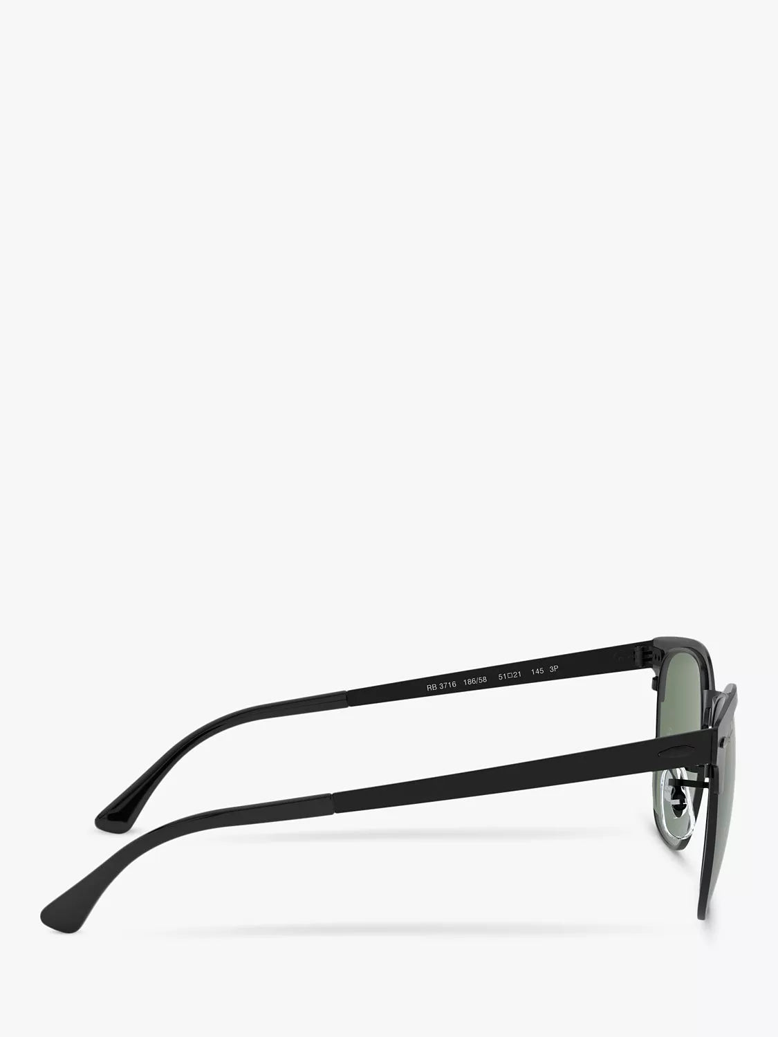 Ray-Ban square polarised sunglasses black top matte - British product
