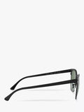 Ray-Ban square polarised sunglasses black top matte - British product