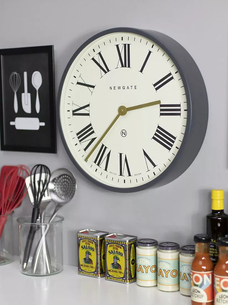 Newgate Clocks Mr Butler wall clock 45cm, imported from the UK