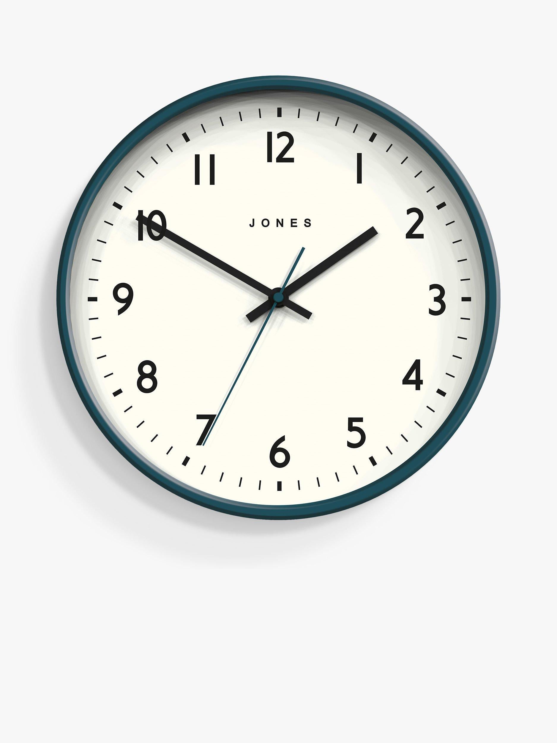 Jones Clocks Jam analogue wall clock 30cm, UK version