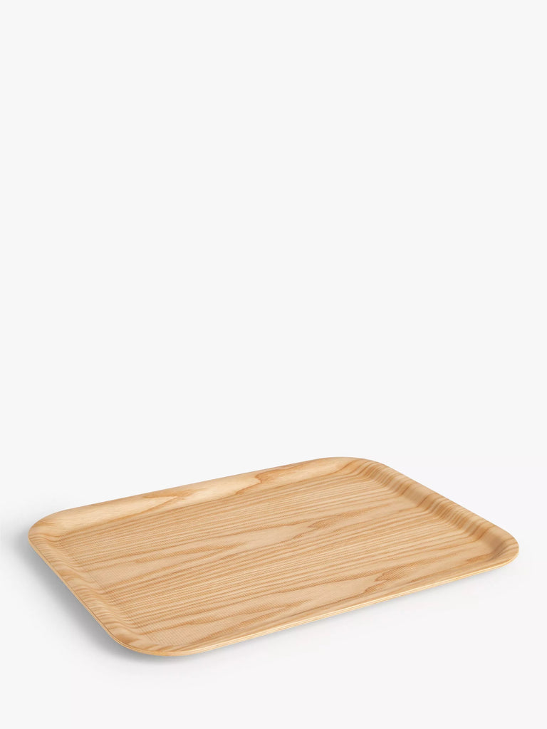 John Lewis ANYDAY Anti-Slip Willow Wood Large Tray, 46cm, Natural